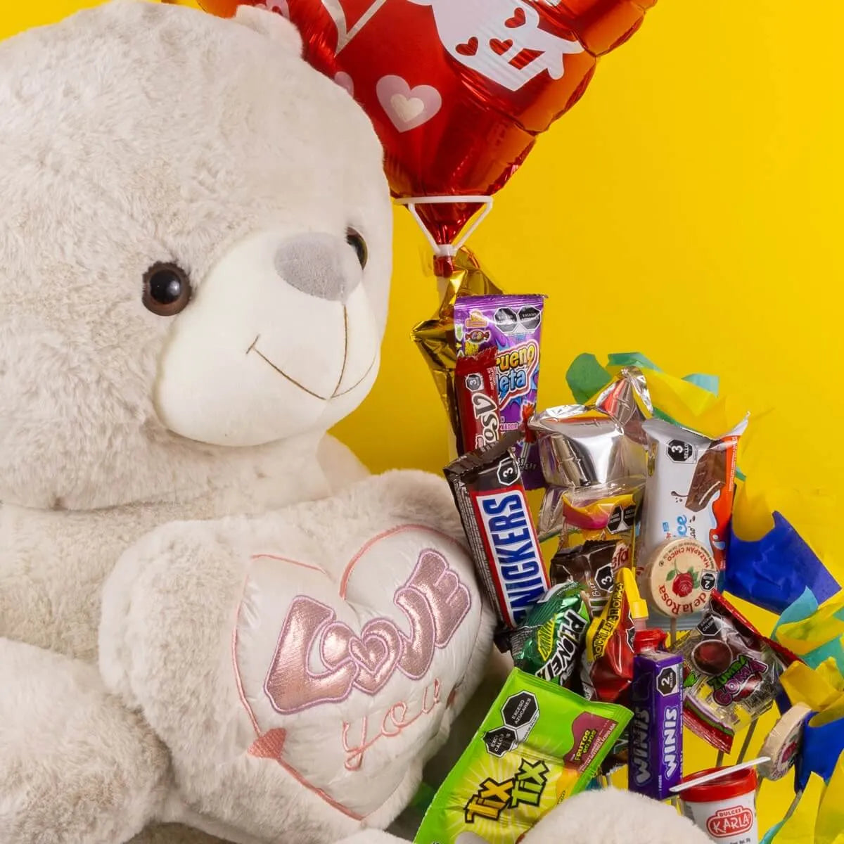 Arreglo de Dulces Peluche Gigante