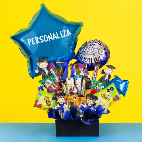 Arreglo de Dulces Graduación Para Ell@s