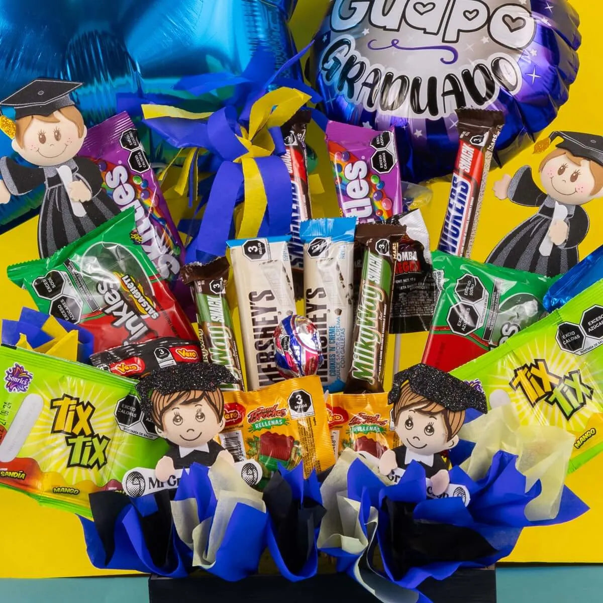 Arreglo de Dulces Graduación Para Ell@s