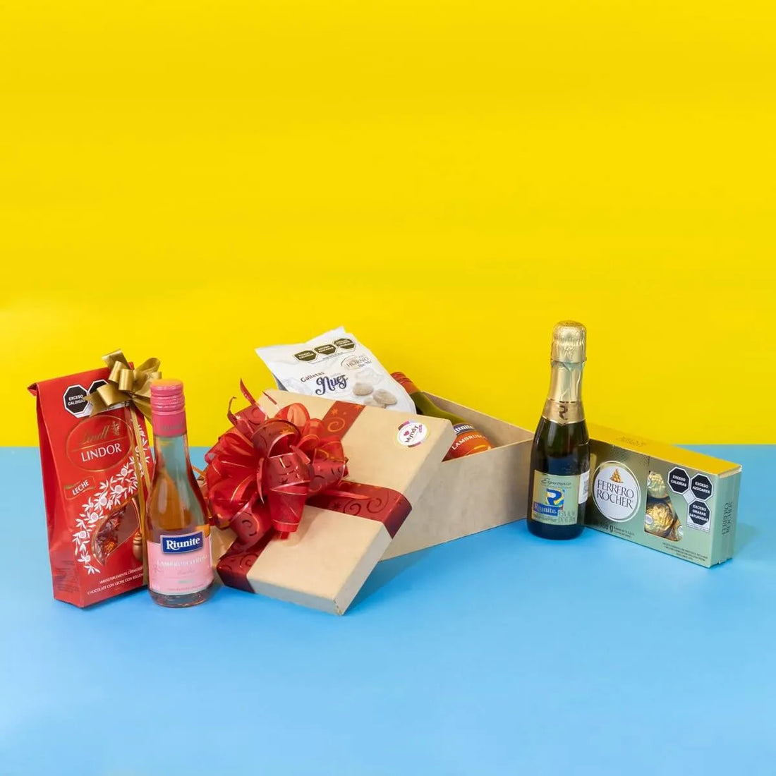 Regalo sorpresa arreglo de botella navideño 