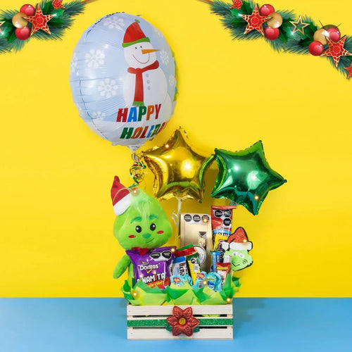 Arreglo de Dulces Baby Grinch