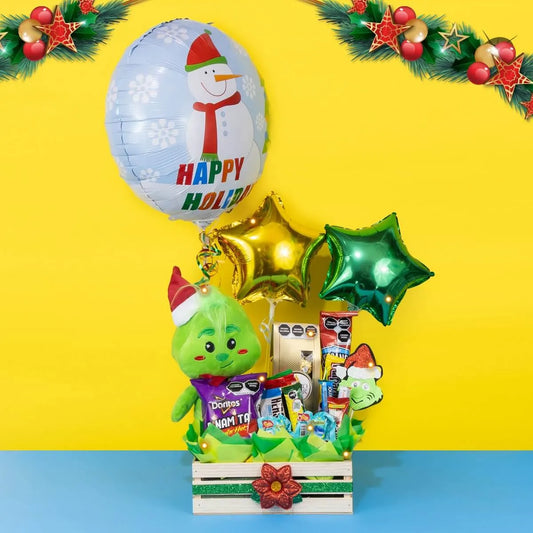 Arreglo de Dulces Baby Grinch