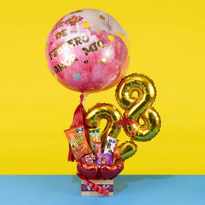 Arreglo de Dulces Burbuja Cumpleañero