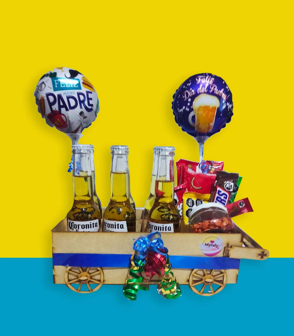 Arreglo de Dulces Carrito Cervecero