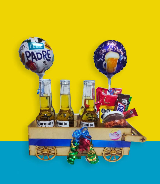 Arreglo de Dulces Carrito Cervecero