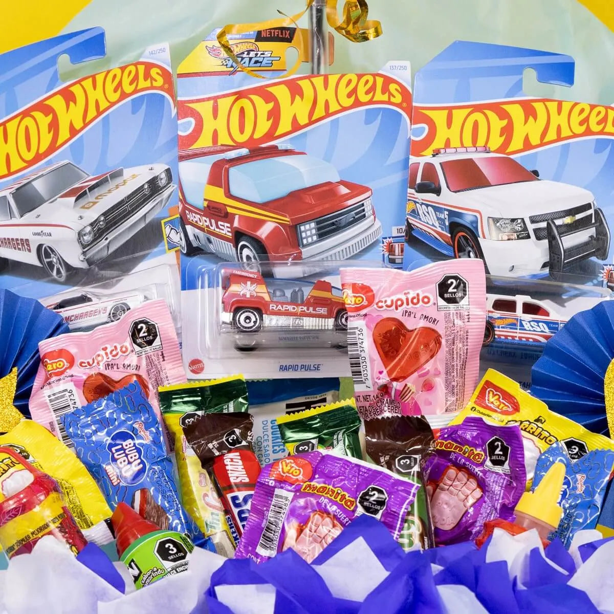 Arreglo de Dulces Carritos HW