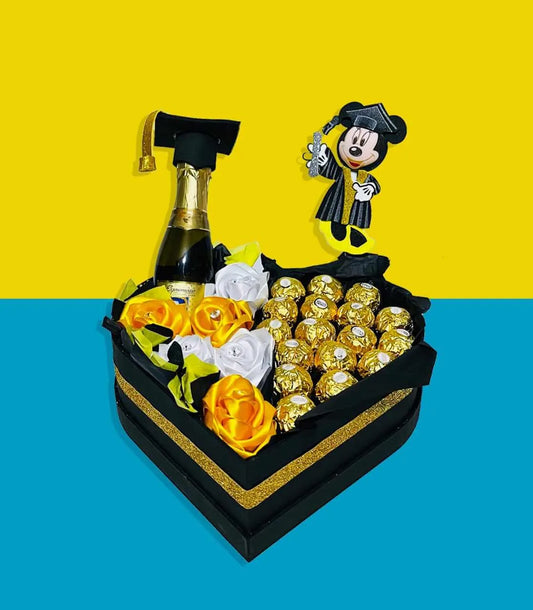 Arreglo de Dulces Corazón Graduado