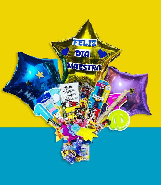 Arreglo de Dulces Feliz Día Maestro