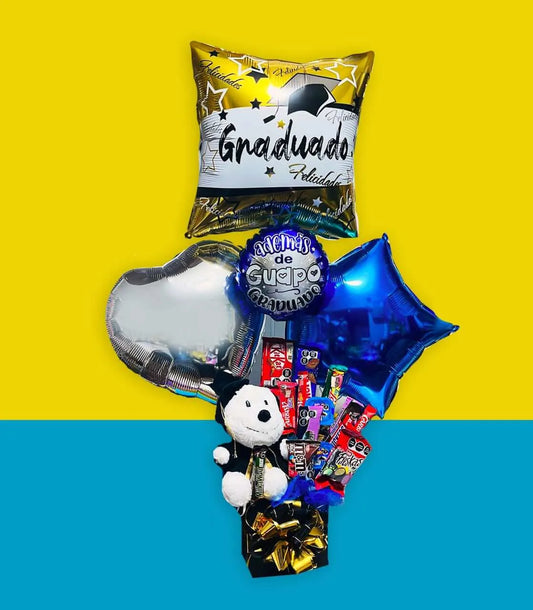 Arreglo de Dulces Feliz Graduación