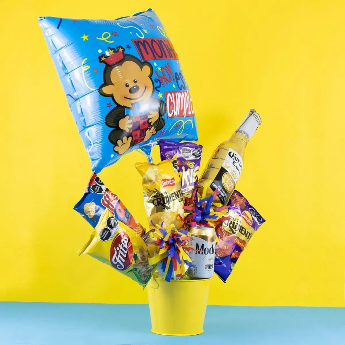 Arreglo de Botanas Cubeta Botanas y Cerveza || Regalo Sorpresa