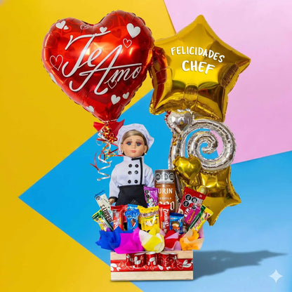 Arreglo de dulces, profesiones u oficios