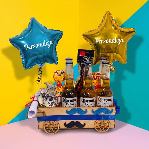 Arreglo de Dulces Carrito Cervecero
