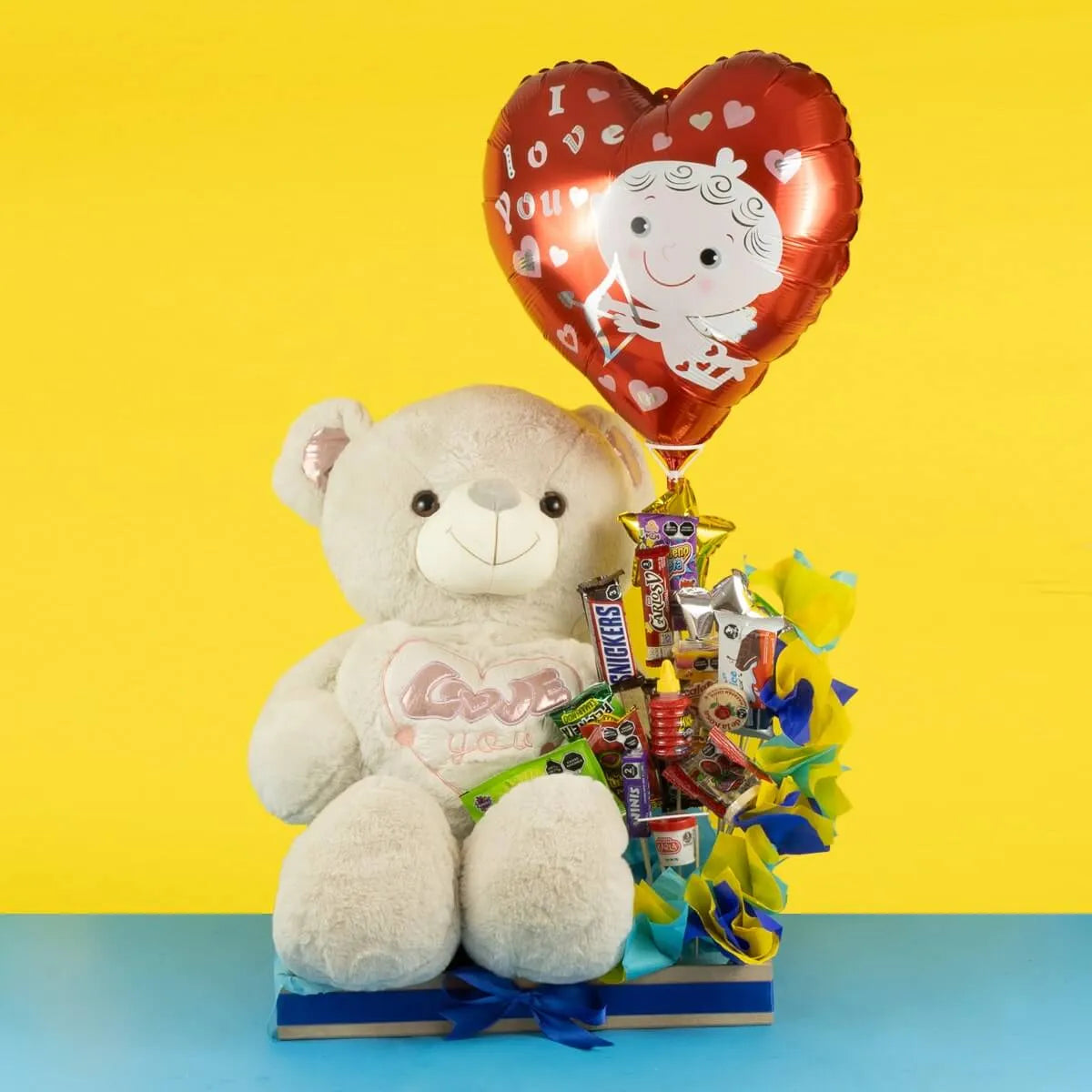 Arreglo de Dulces Peluche Gigante Regalo Sorpresa