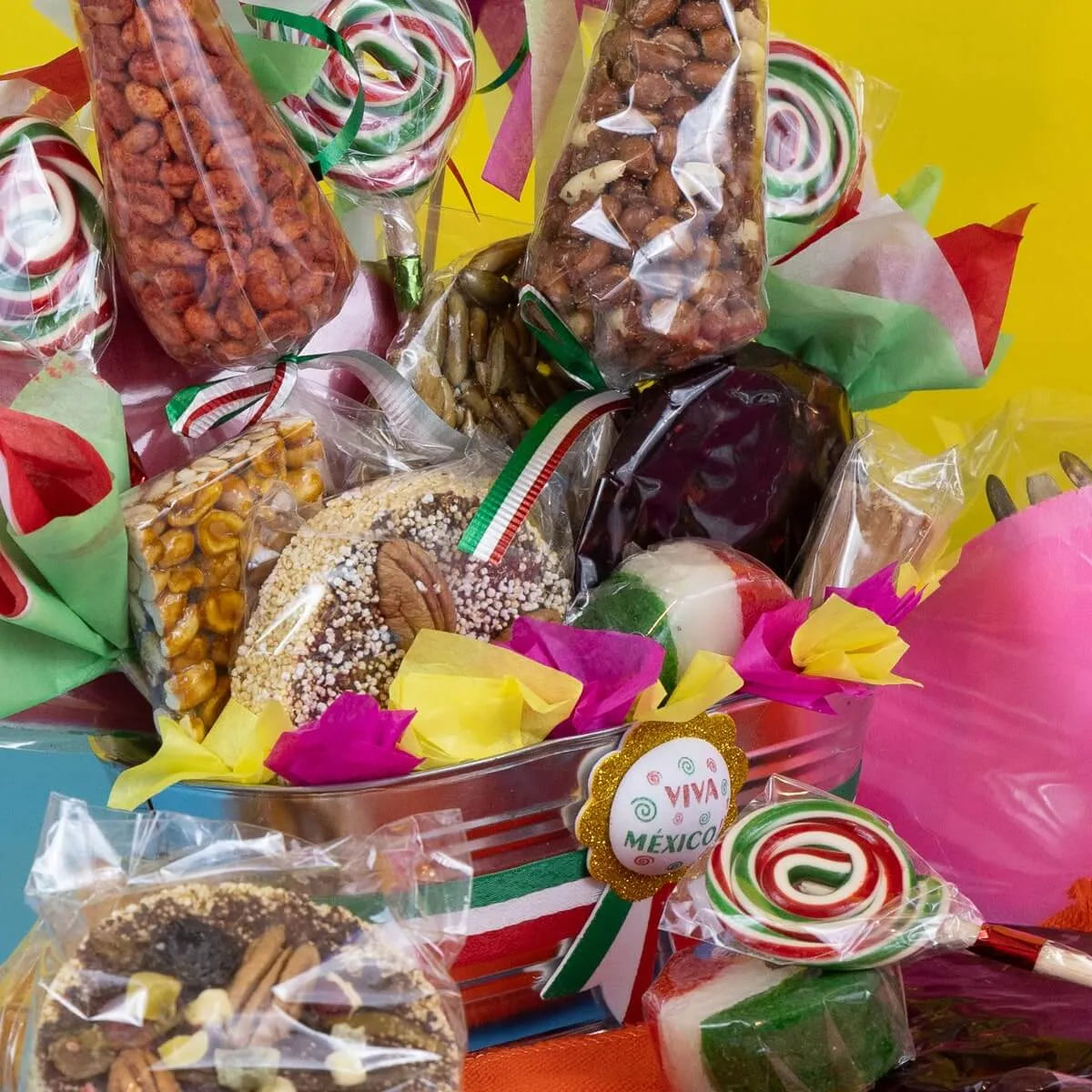 Arreglo de Dulces Mexicanos Tina Tricolor