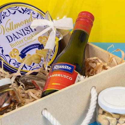 Arreglo de botella con galletas navideño