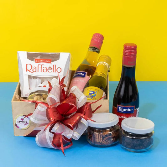 Arreglo De Botella Dúo Navideño