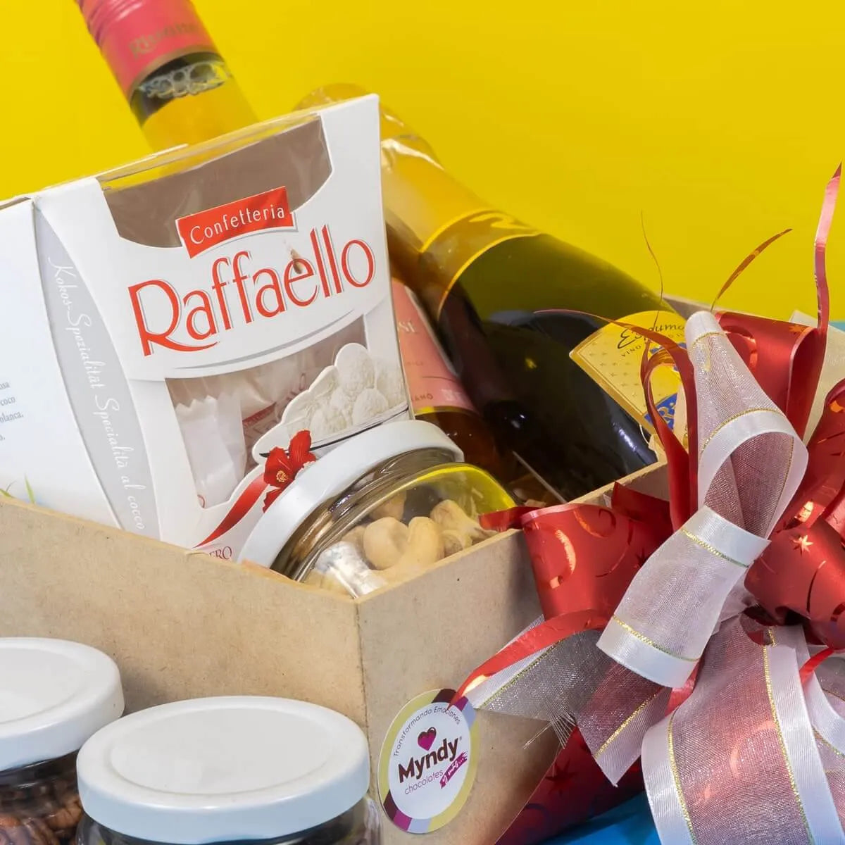 Arreglo De Botella Dúo Navideño