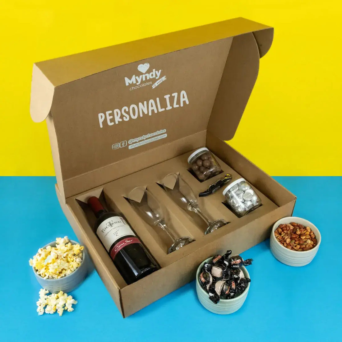 Regalo Sorpresa Vino Dos Copas 