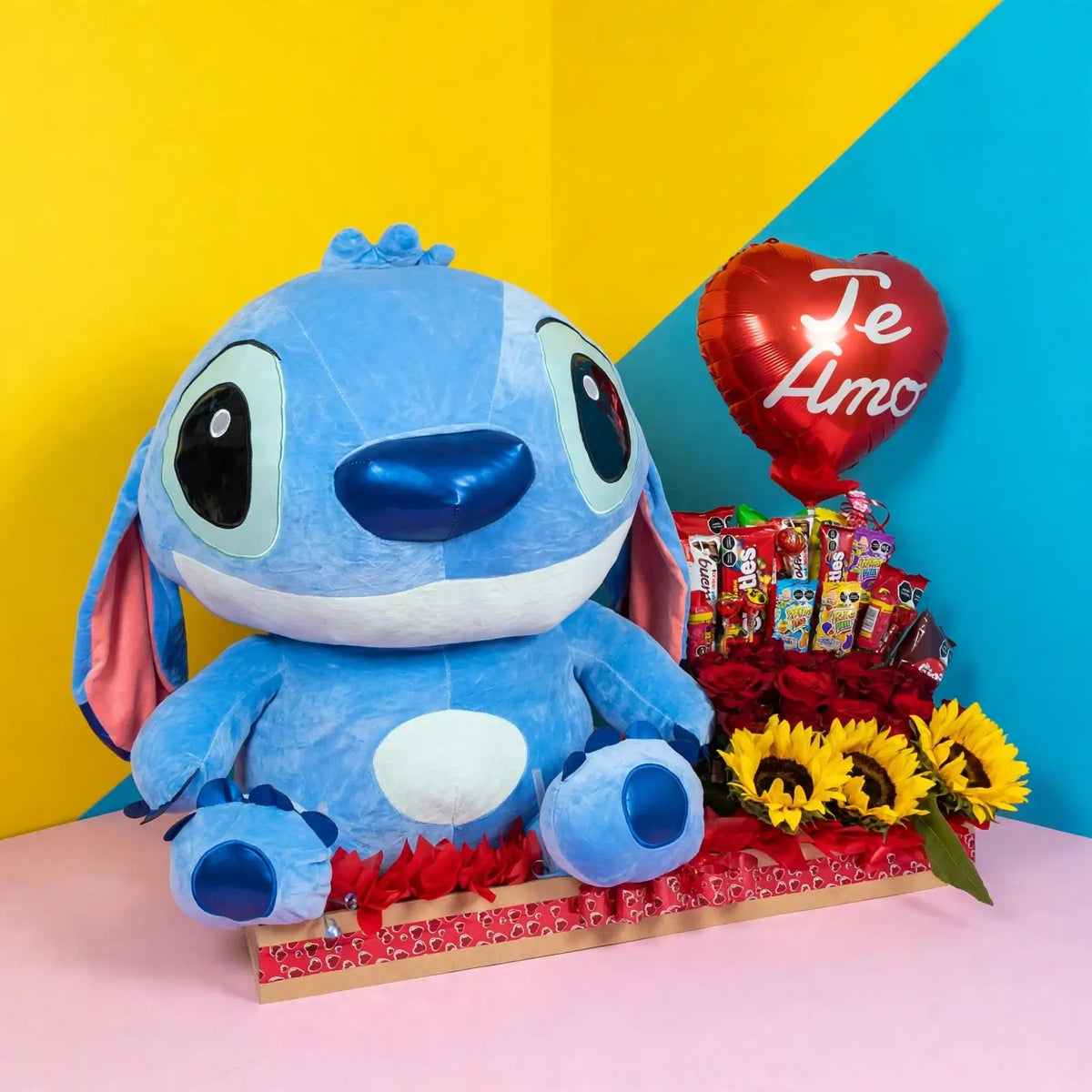 Arreglo de Dulces Stitch Sorpresa Romántica