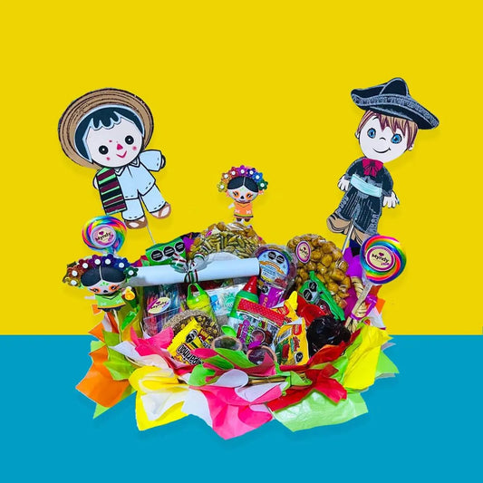 Arreglo de Dulces Mexicanos Canasta Picosita