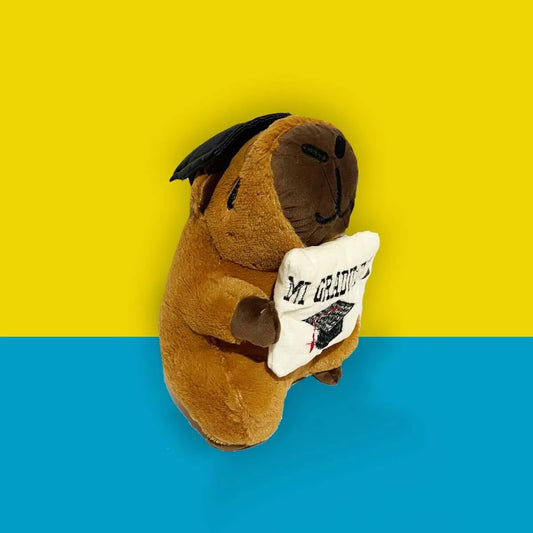 Peluches para Regalar Capibara Graduado Café