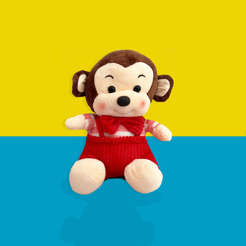 Peluches para Regalar Monito Overol Rojo