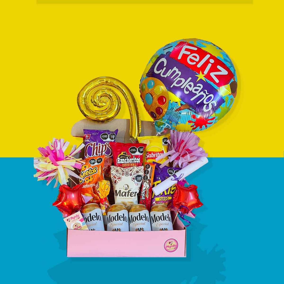 Arreglo de Botanas Caja Botanas y Cervezas