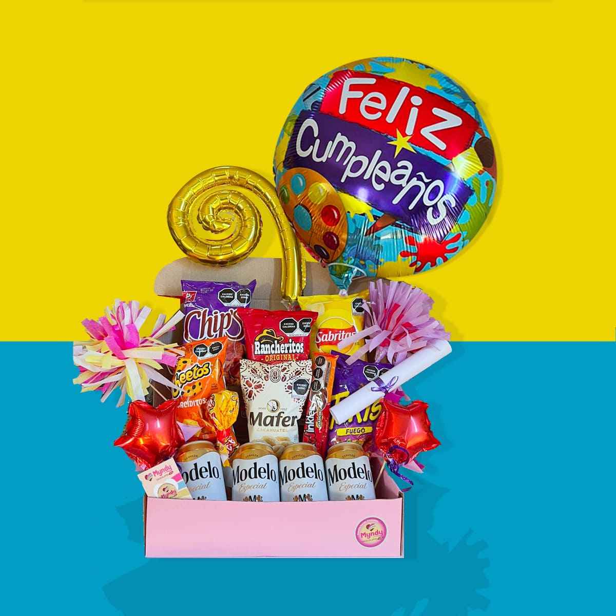 Arreglo de Botanas Caja Botanas y Cervezas