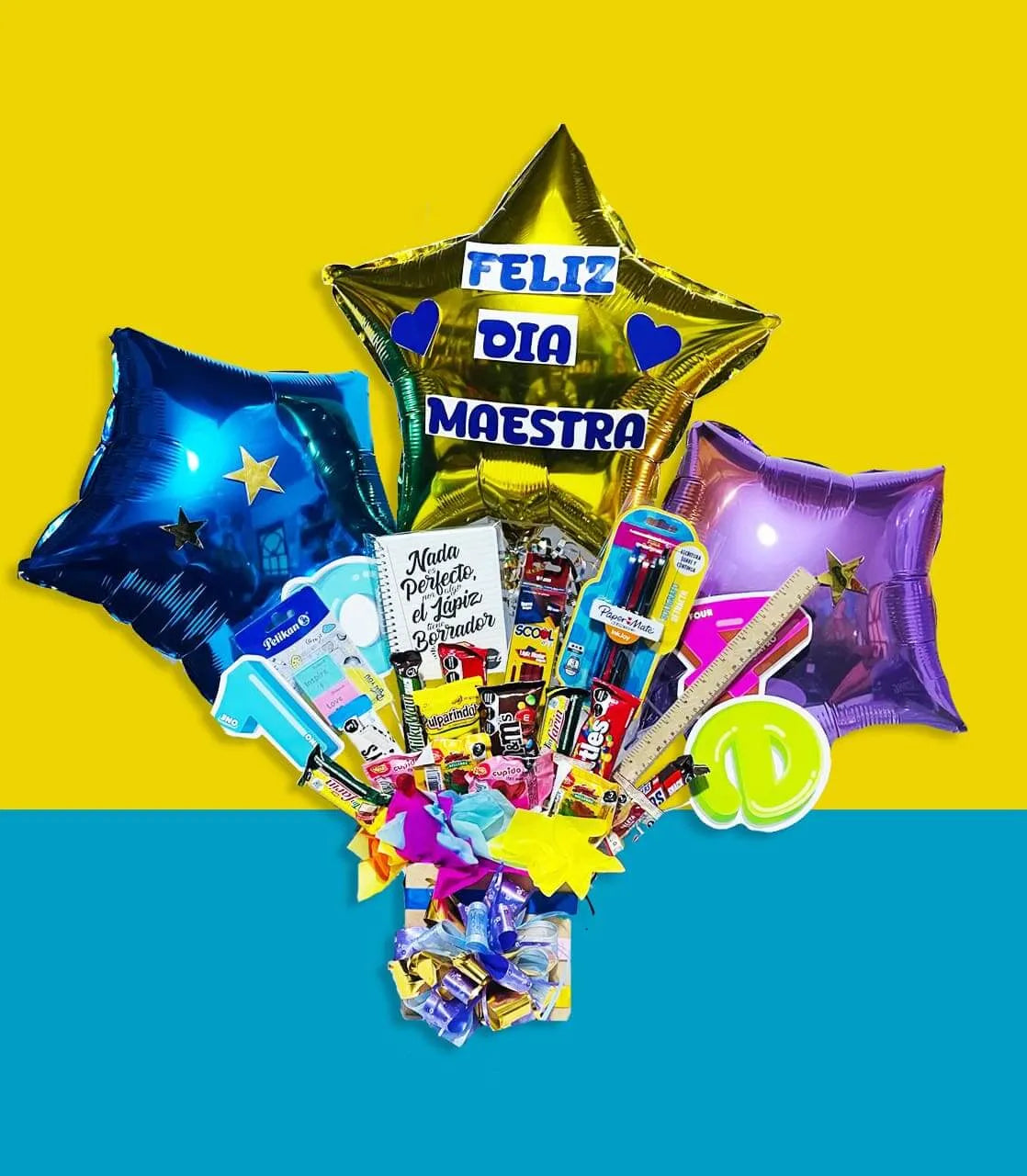 Arreglo de Dulces Feliz Día Maestro