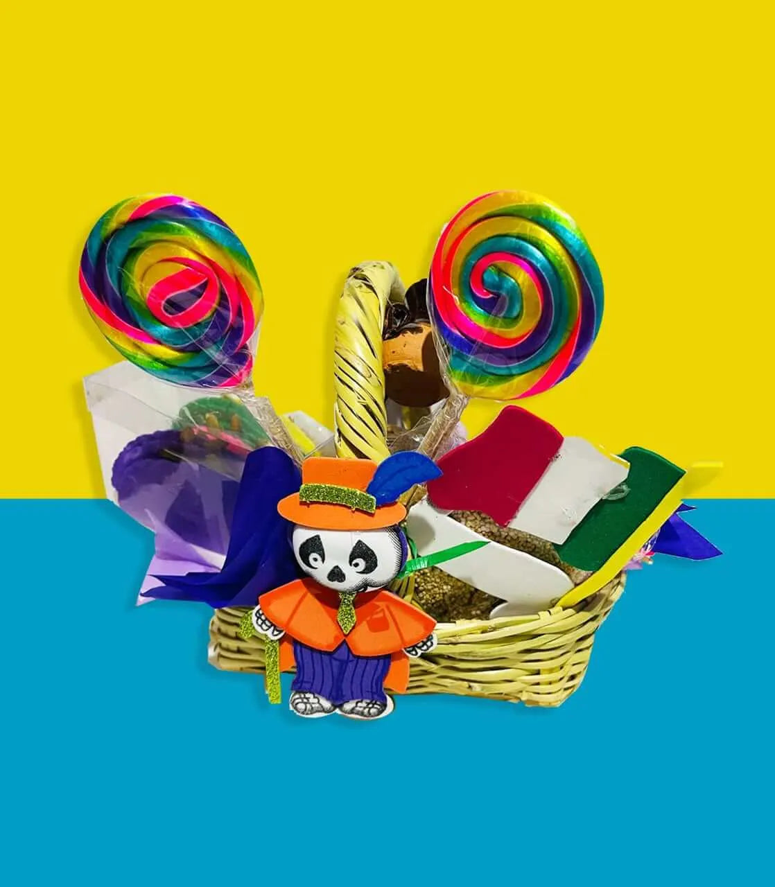 Arreglo de Dulces Mexicanos Canasta Chica