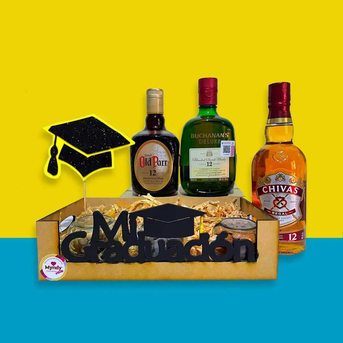 Arreglo de Botella Graduación Master