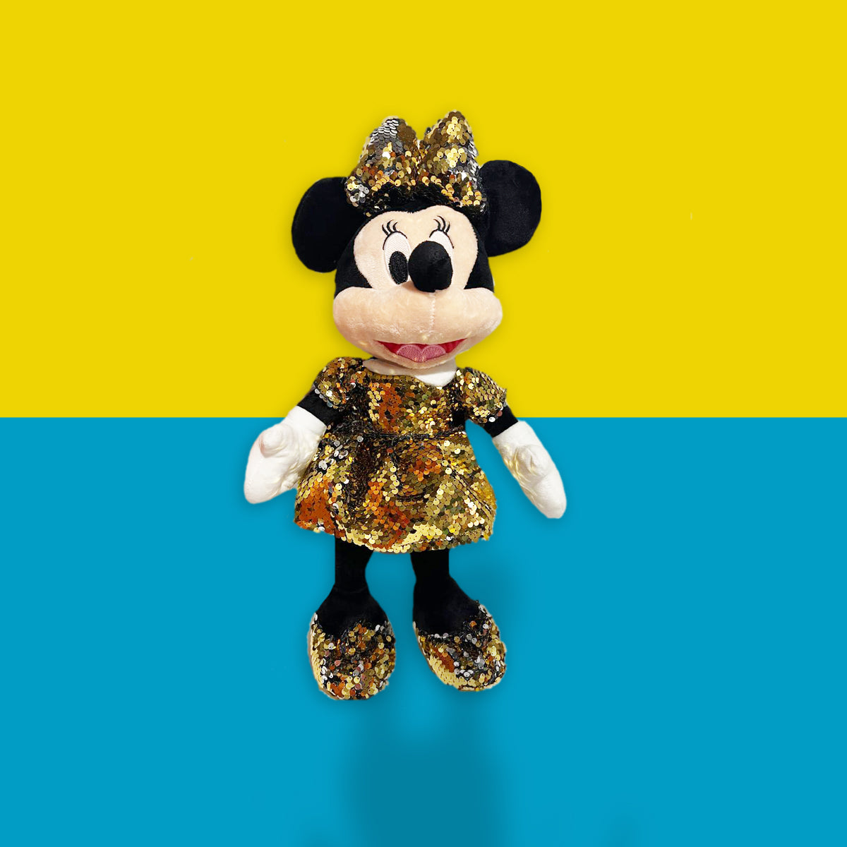 Peluches para Regalar Minnie Mouse Lentejuela Amarilla