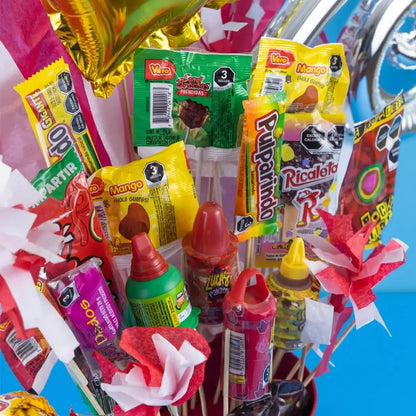 Arreglo de Dulces Personaliza Cubeta Picosita